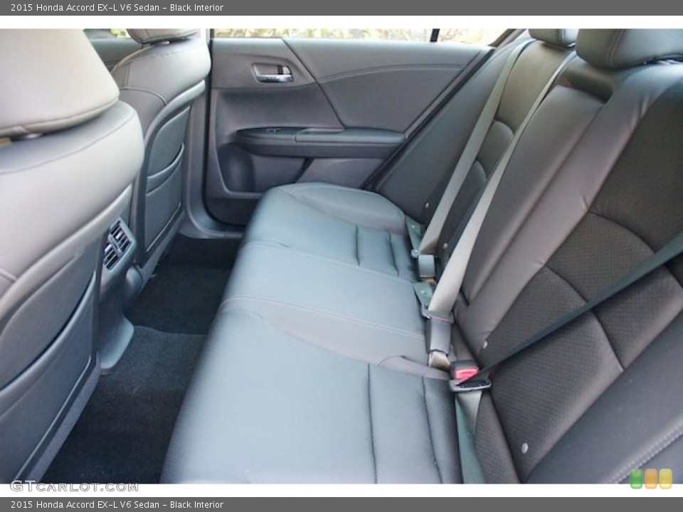 Black Interior Rear Seat for the 2015 Honda Accord EX-L V6 Sedan #97072063