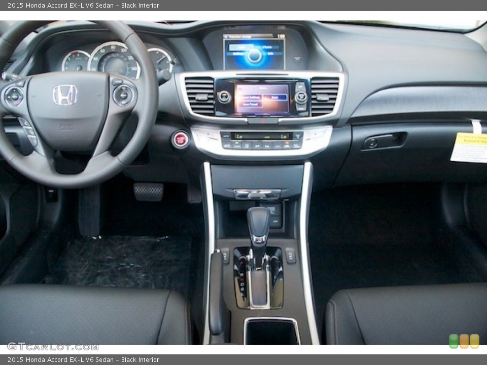 Black Interior Dashboard for the 2015 Honda Accord EX-L V6 Sedan #97072096