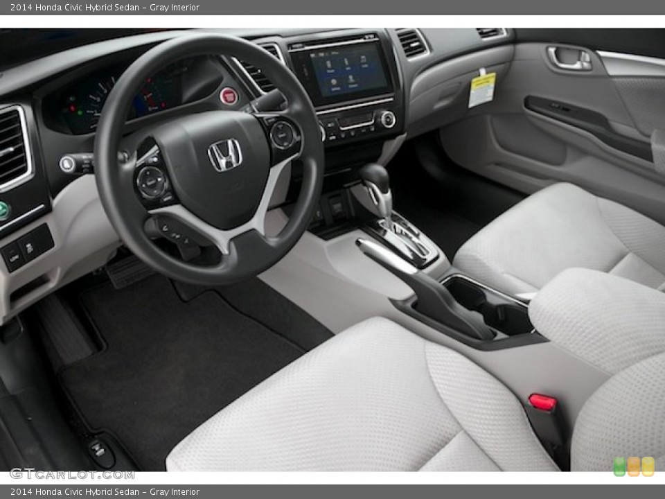 Gray Interior Prime Interior for the 2014 Honda Civic Hybrid Sedan #97072819