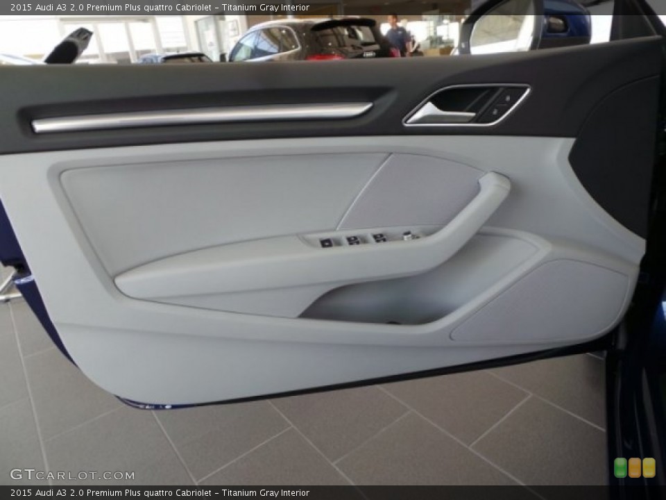 Titanium Gray Interior Door Panel for the 2015 Audi A3 2.0 Premium Plus quattro Cabriolet #97074751