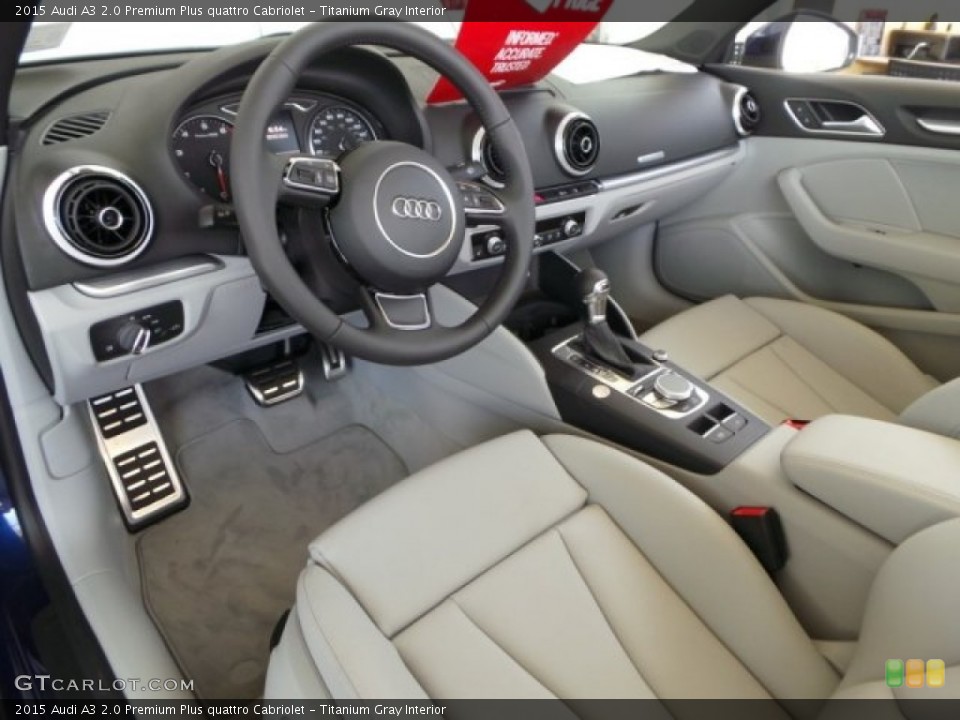 Titanium Gray Interior Photo for the 2015 Audi A3 2.0 Premium Plus quattro Cabriolet #97074754