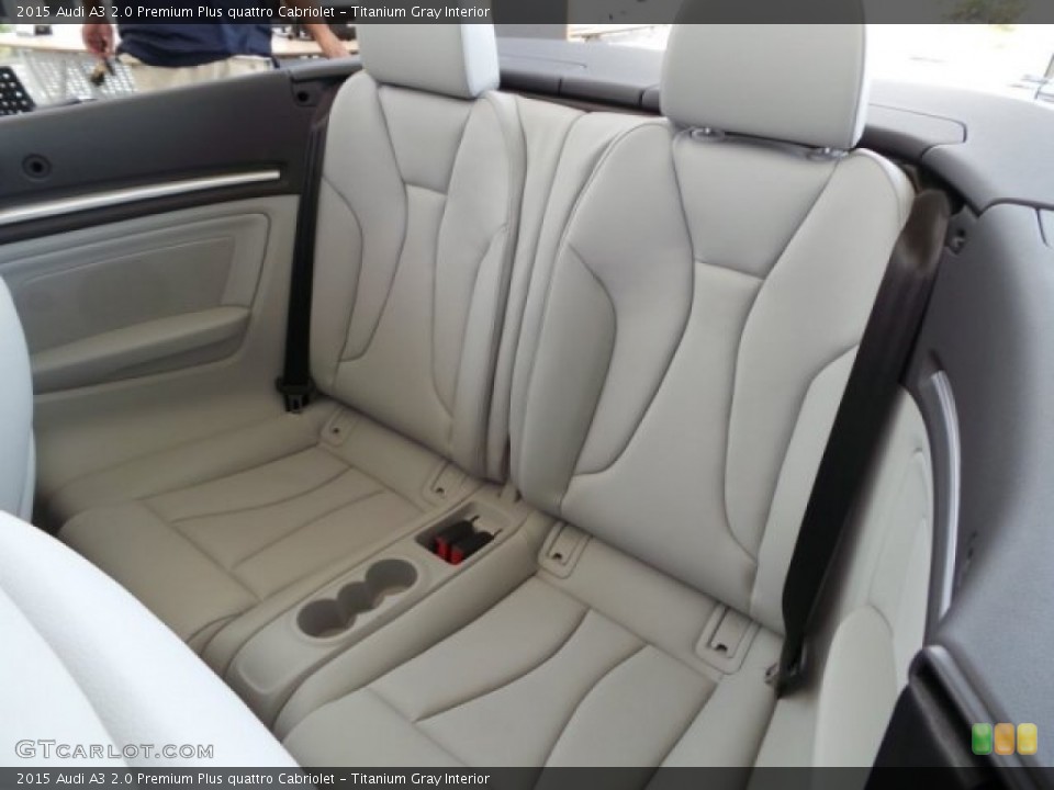 Titanium Gray Interior Rear Seat for the 2015 Audi A3 2.0 Premium Plus quattro Cabriolet #97074781