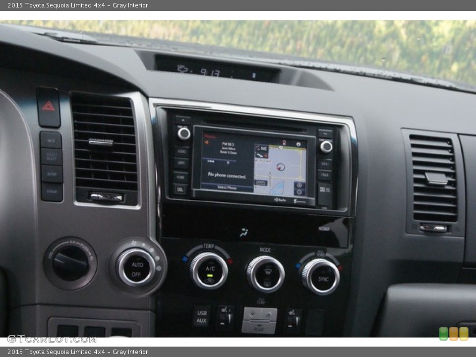 Gray Interior Controls for the 2015 Toyota Sequoia Limited 4x4 #97095148