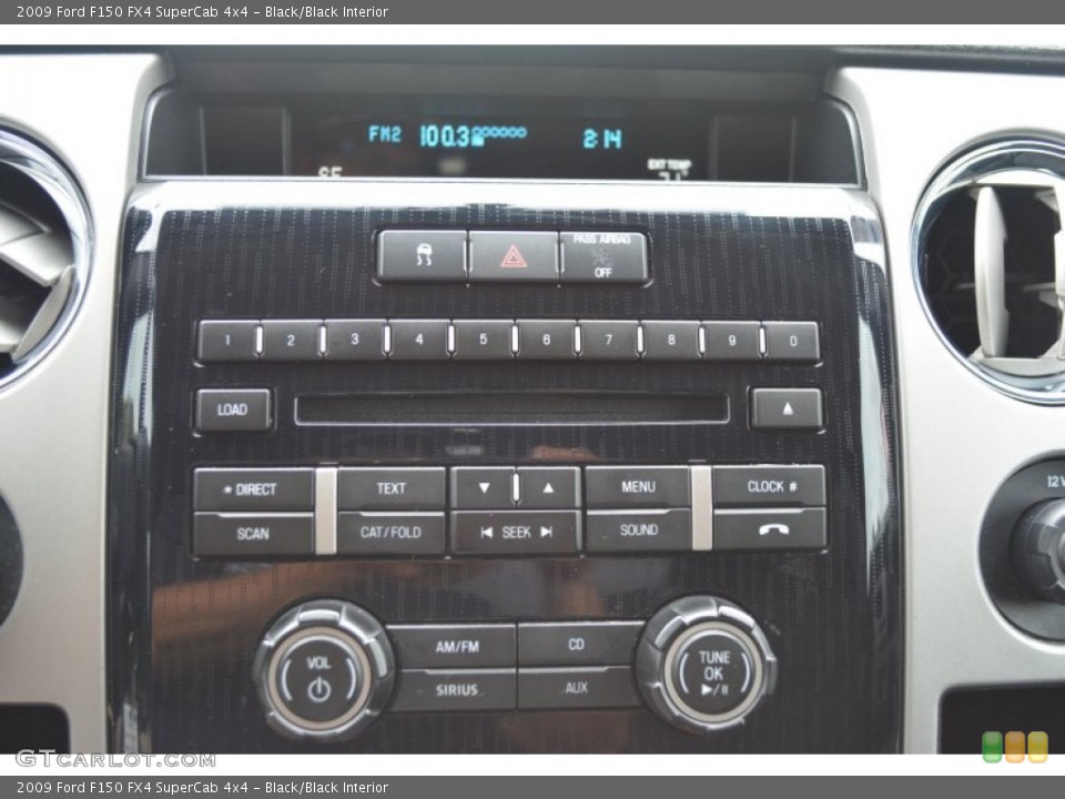 Black/Black Interior Controls for the 2009 Ford F150 FX4 SuperCab 4x4 #97097033