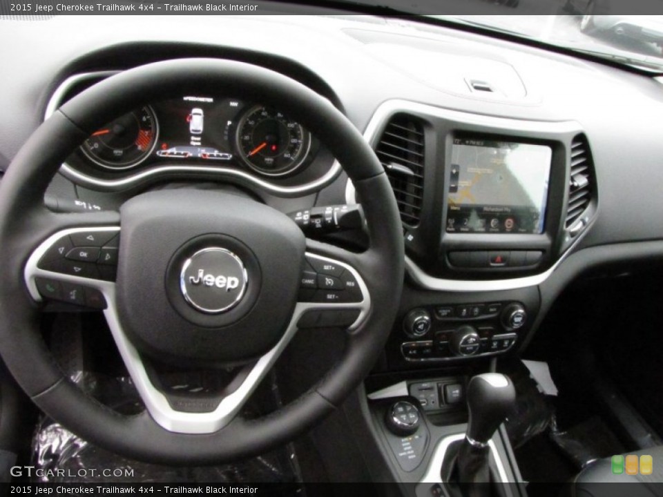 Trailhawk Black Interior Steering Wheel for the 2015 Jeep Cherokee Trailhawk 4x4 #97102531