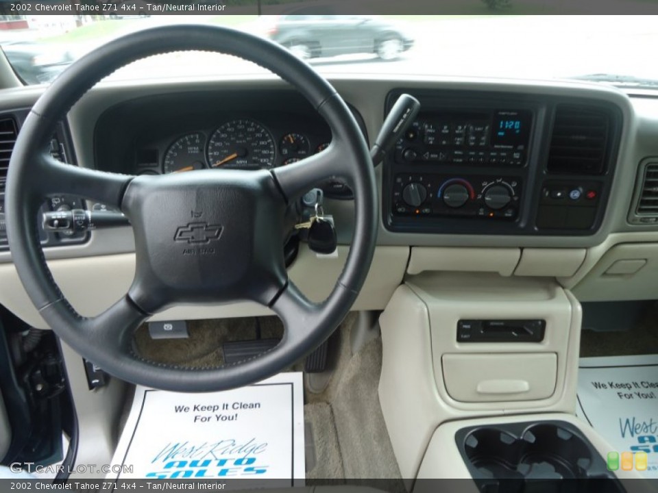 Tan/Neutral Interior Dashboard for the 2002 Chevrolet Tahoe Z71 4x4 #97104334