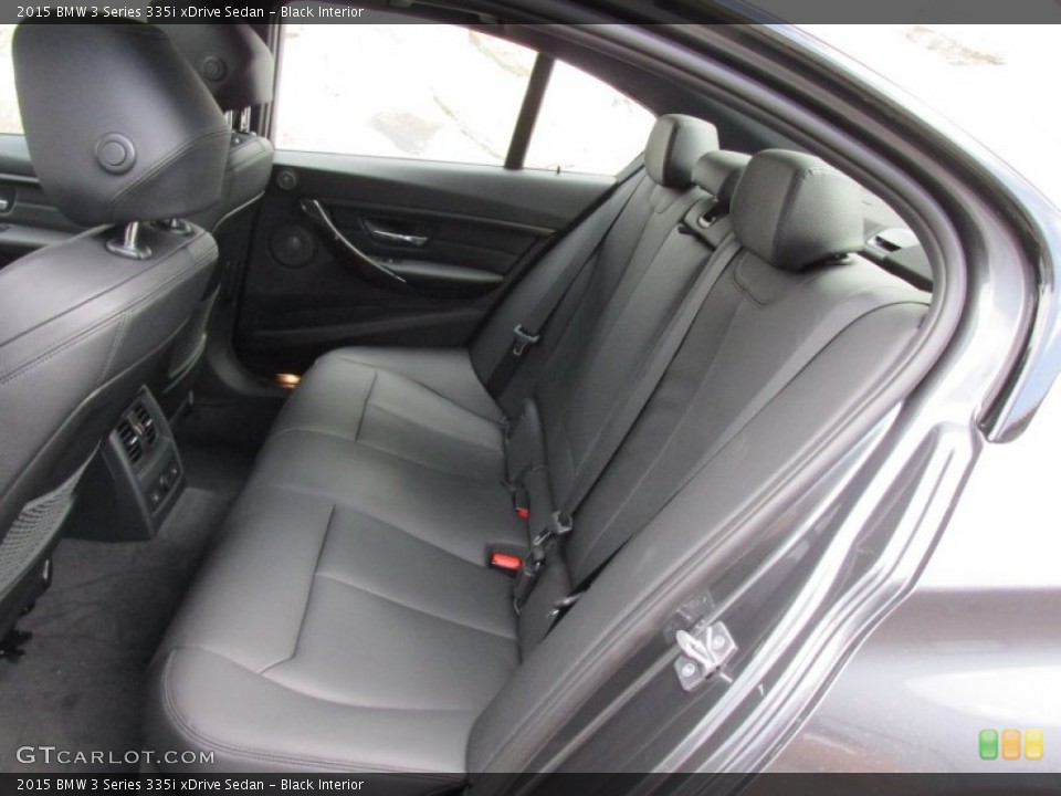 Black Interior Rear Seat for the 2015 BMW 3 Series 335i xDrive Sedan #97120571