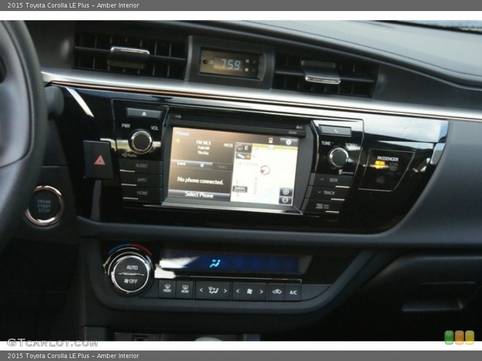 Amber Interior Controls for the 2015 Toyota Corolla LE Plus #97126139