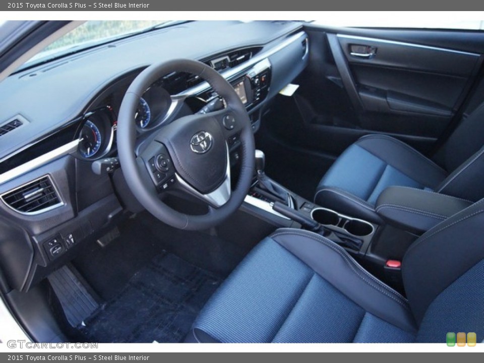 S Steel Blue Interior Prime Interior for the 2015 Toyota Corolla S Plus #97127073