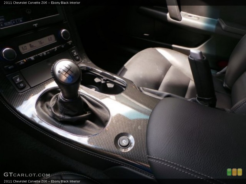 Ebony Black Interior Transmission for the 2011 Chevrolet Corvette Z06 #97128126