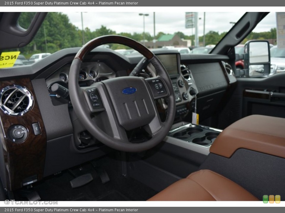 Platinum Pecan Interior Dashboard for the 2015 Ford F350 Super Duty Platinum Crew Cab 4x4 #97129409