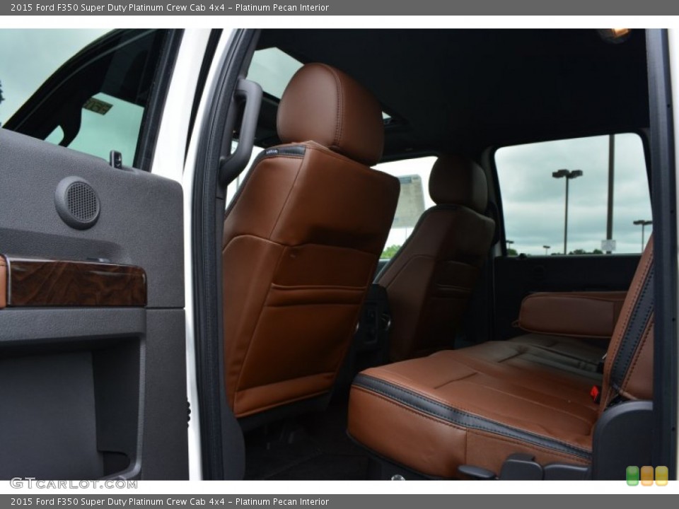 Platinum Pecan Interior Rear Seat for the 2015 Ford F350 Super Duty Platinum Crew Cab 4x4 #97129426