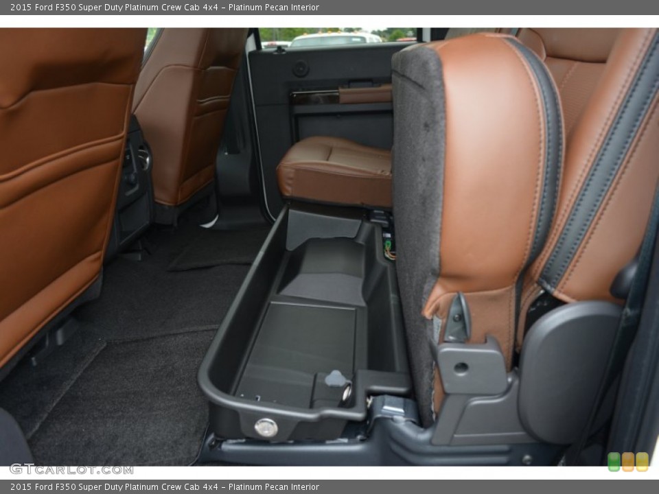 Platinum Pecan Interior Rear Seat for the 2015 Ford F350 Super Duty Platinum Crew Cab 4x4 #97129447