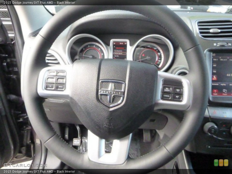 Black Interior Steering Wheel for the 2015 Dodge Journey SXT Plus AWD #97133723