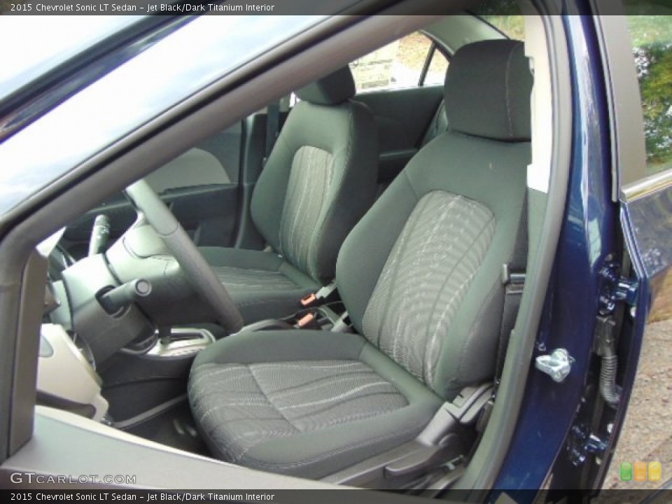 Jet Black/Dark Titanium Interior Front Seat for the 2015 Chevrolet Sonic LT Sedan #97139243