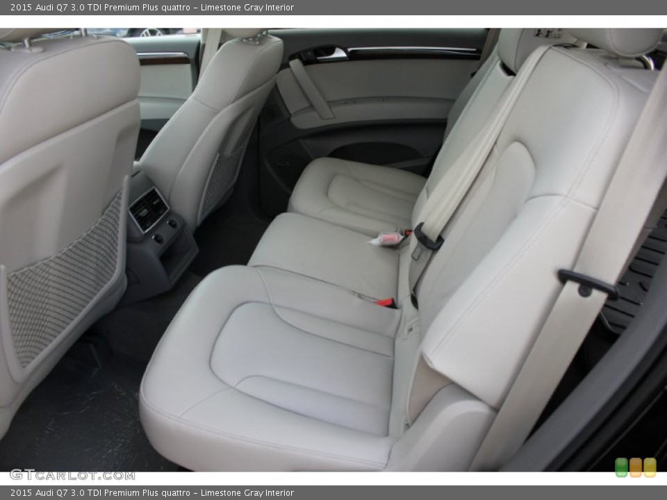 Limestone Gray Interior Rear Seat for the 2015 Audi Q7 3.0 TDI Premium Plus quattro #97143320
