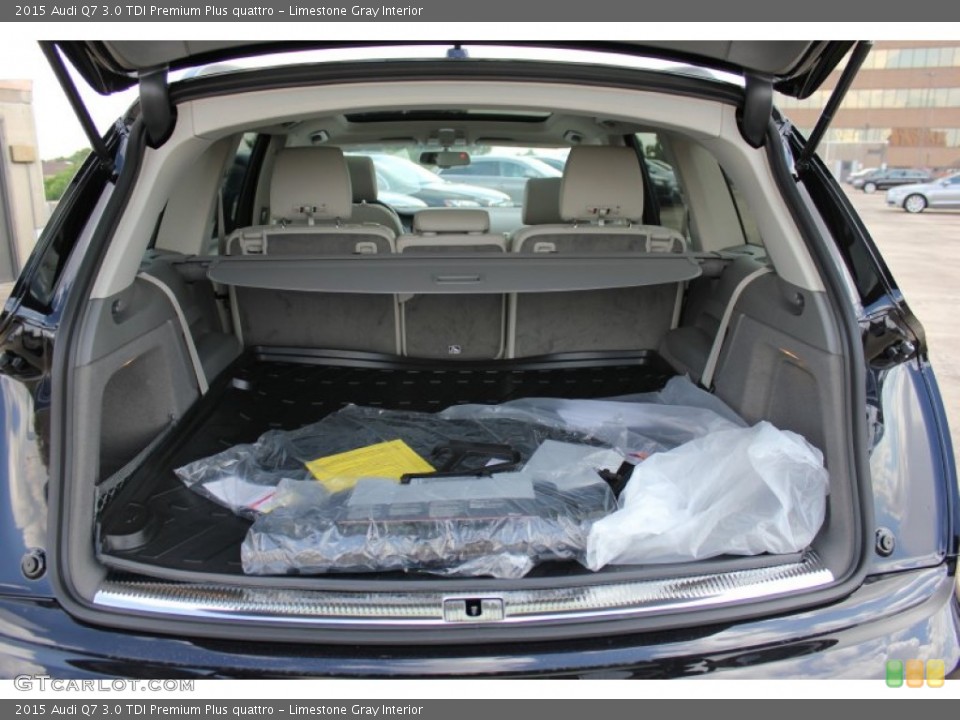 Limestone Gray Interior Trunk for the 2015 Audi Q7 3.0 TDI Premium Plus quattro #97143341