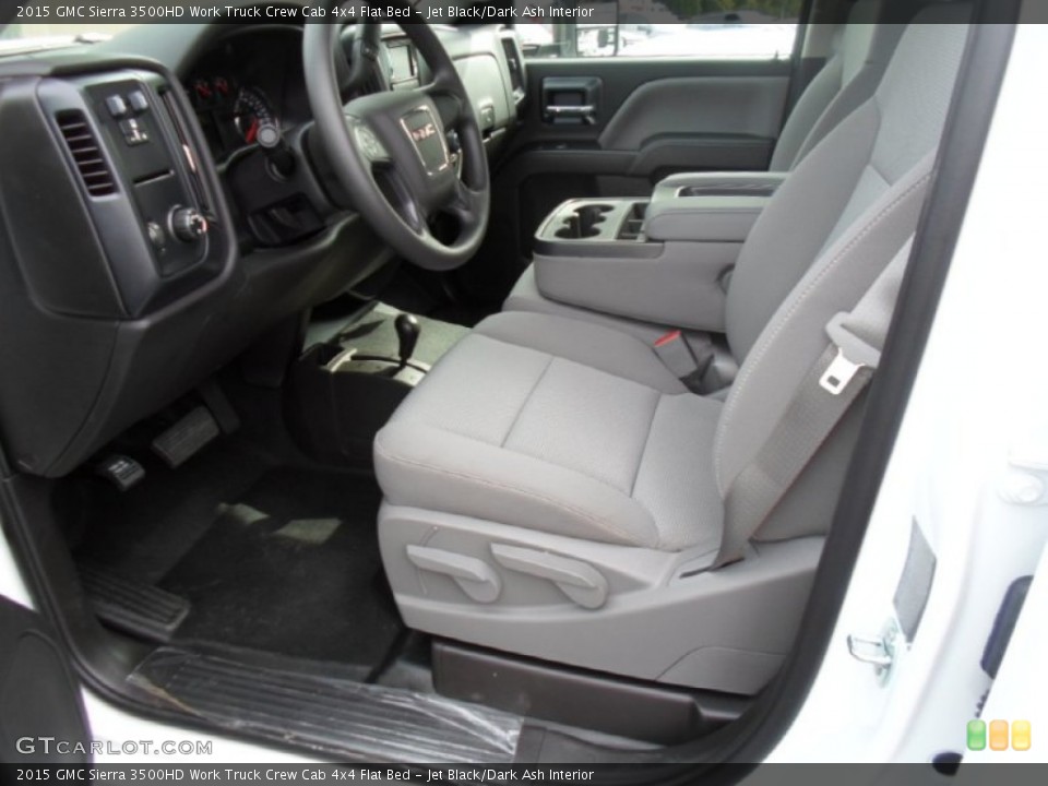 Jet Black/Dark Ash Interior Front Seat for the 2015 GMC Sierra 3500HD Work Truck Crew Cab 4x4 Flat Bed #97150013