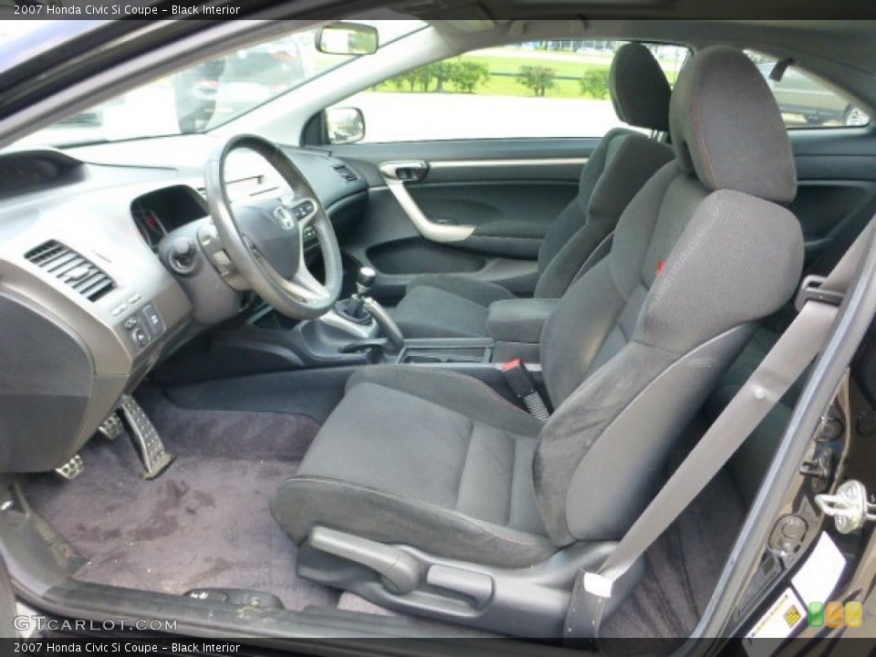 Black Interior Photo for the 2007 Honda Civic Si Coupe #97151282