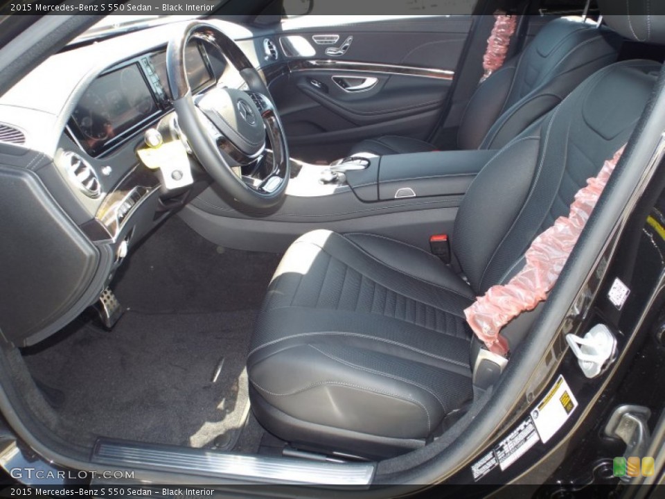 Black Interior Front Seat for the 2015 Mercedes-Benz S 550 Sedan #97151318