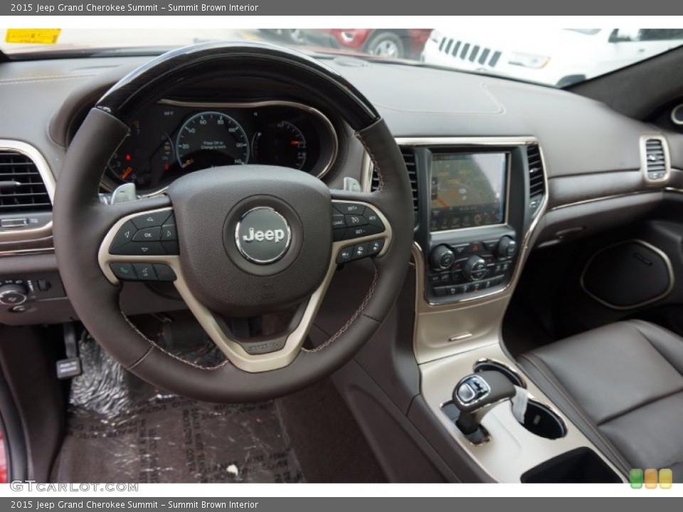 Summit Brown Interior Dashboard For The 2015 Jeep Grand