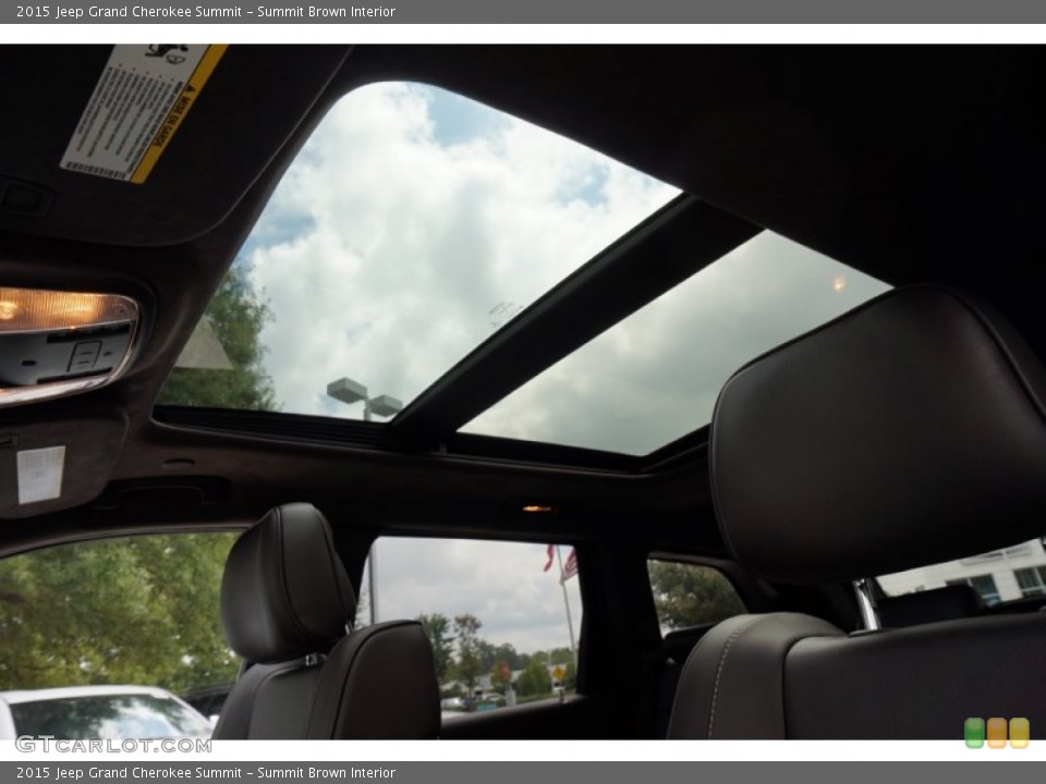 Summit Brown Interior Sunroof for the 2015 Jeep Grand Cherokee Summit #97159814