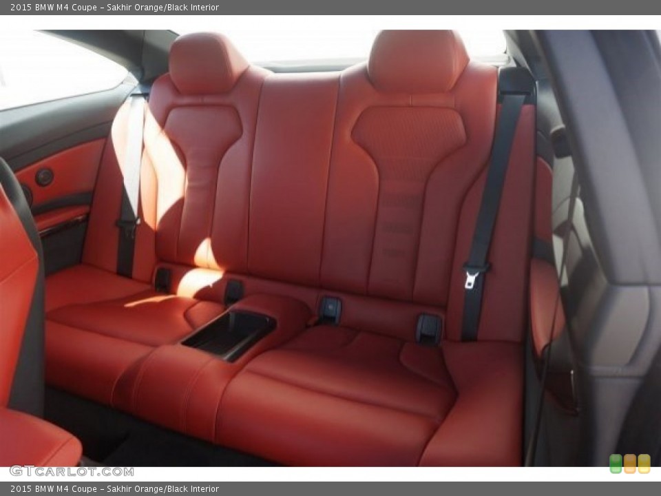 Sakhir Orange/Black Interior Rear Seat for the 2015 BMW M4 Coupe #97161670