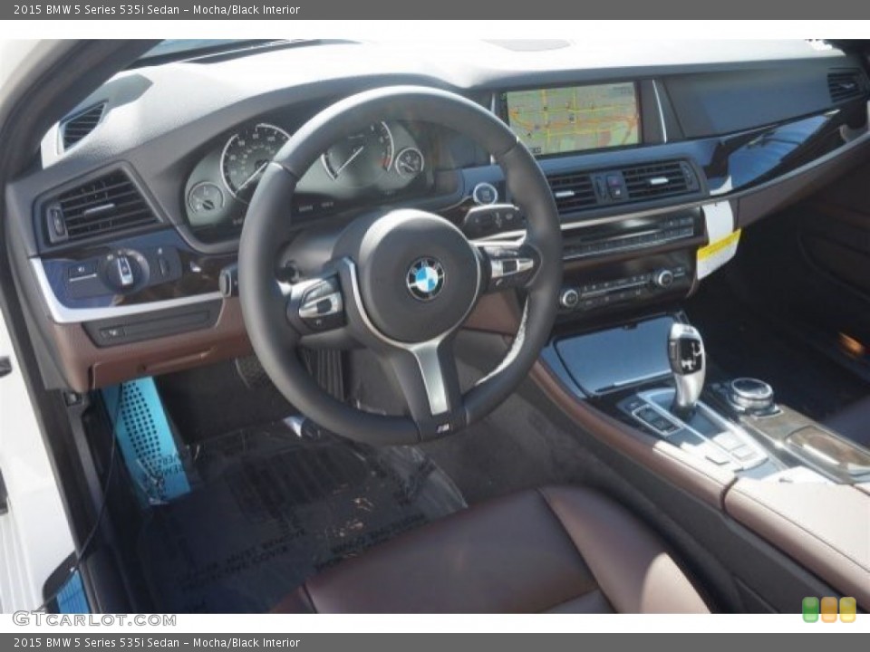Mocha/Black Interior Dashboard for the 2015 BMW 5 Series 535i Sedan #97162925