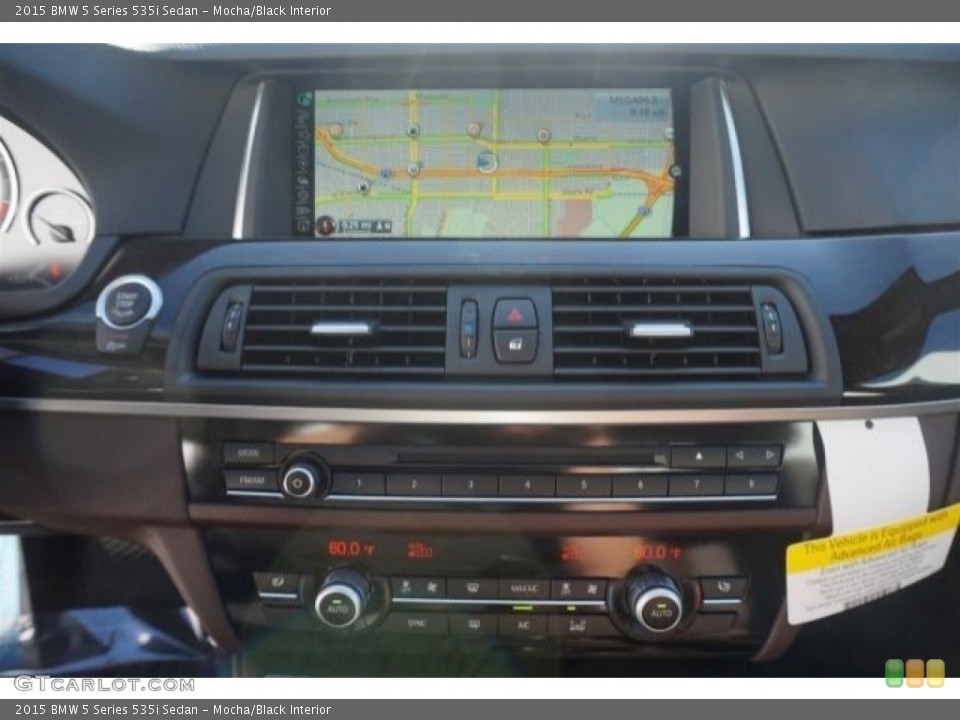 Mocha/Black Interior Controls for the 2015 BMW 5 Series 535i Sedan #97162940