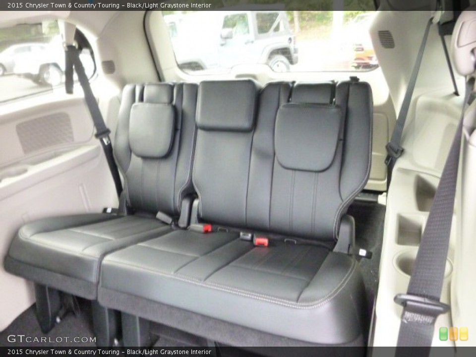 Black/Light Graystone Interior Rear Seat for the 2015 Chrysler Town & Country Touring #97163515