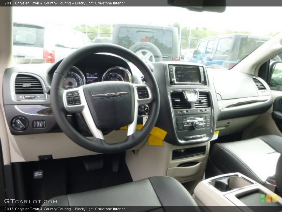 Black/Light Graystone Interior Prime Interior for the 2015 Chrysler Town & Country Touring #97163588