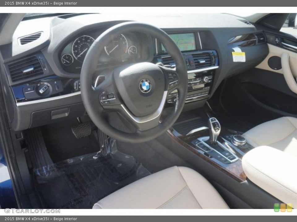 Beige 2015 BMW X4 Interiors