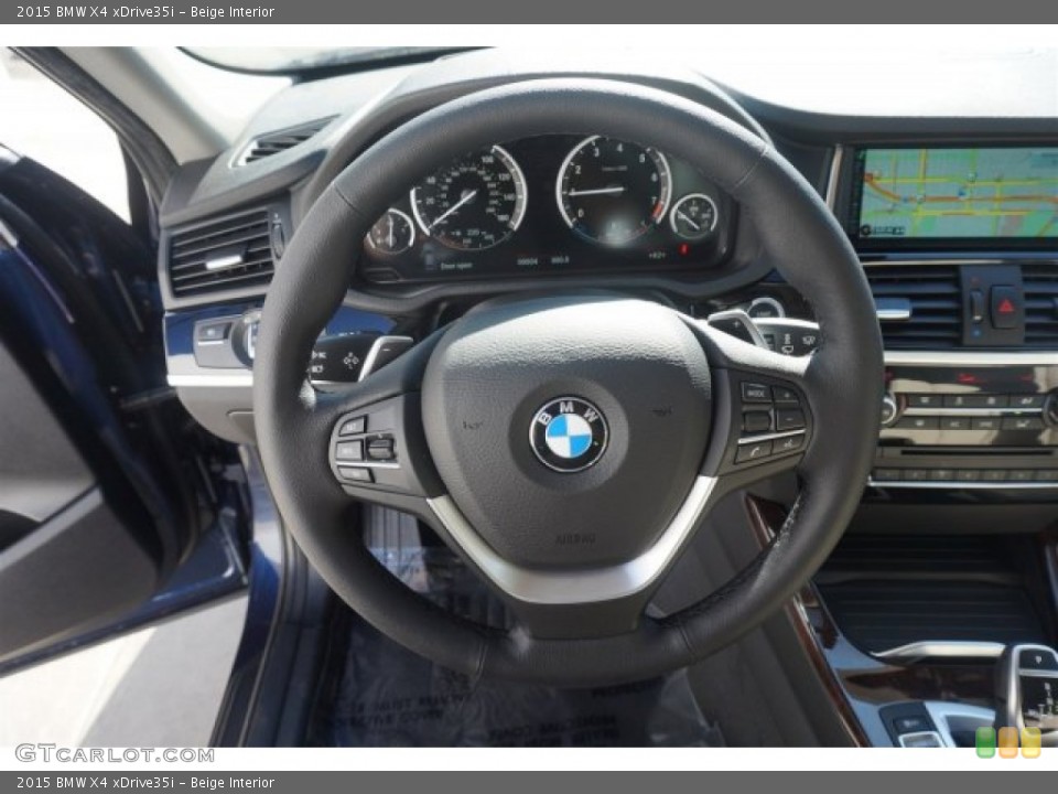 Beige Interior Steering Wheel for the 2015 BMW X4 xDrive35i #97164469