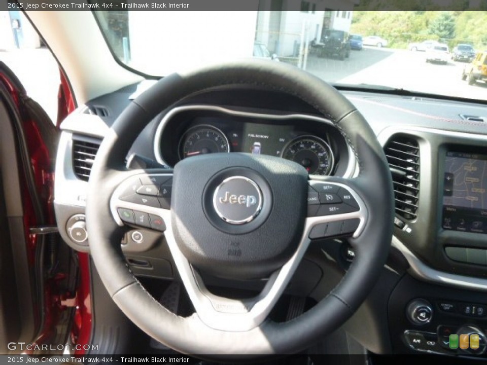 Trailhawk Black Interior Steering Wheel for the 2015 Jeep Cherokee Trailhawk 4x4 #97165607