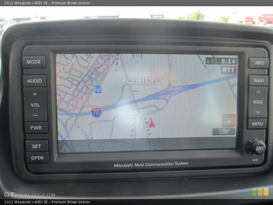 Premium Brown Interior Navigation for the 2012 Mitsubishi i-MiEV SE #97182817