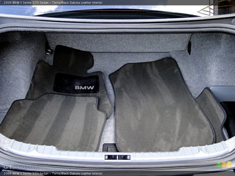 Terra/Black Dakota Leather Interior Trunk for the 2006 BMW 3 Series 325i Sedan #97187579