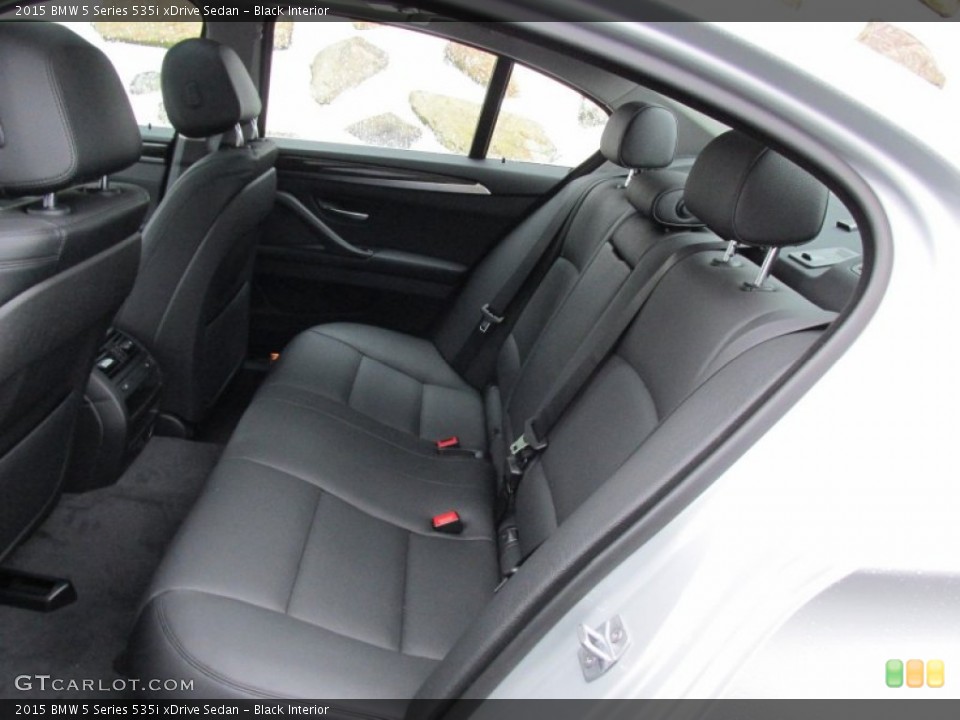 Black Interior Rear Seat for the 2015 BMW 5 Series 535i xDrive Sedan #97195861