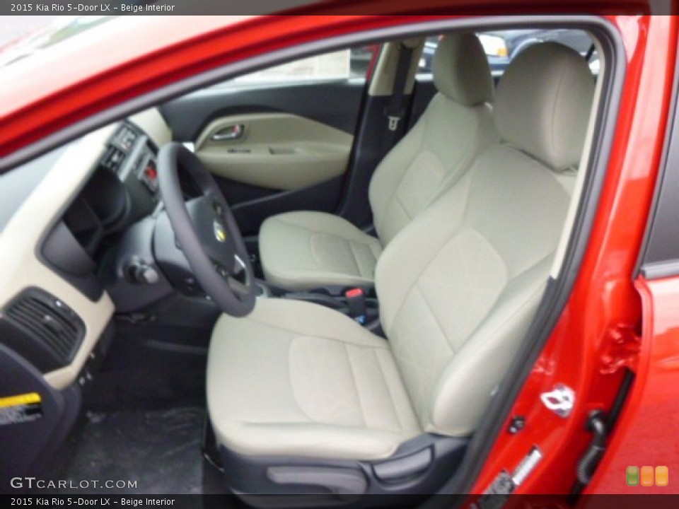 Beige Interior Front Seat for the 2015 Kia Rio 5-Door LX #97197876