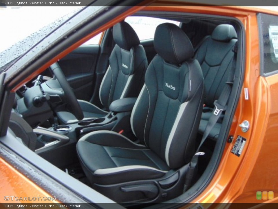 Black Interior Front Seat for the 2015 Hyundai Veloster Turbo #97202026