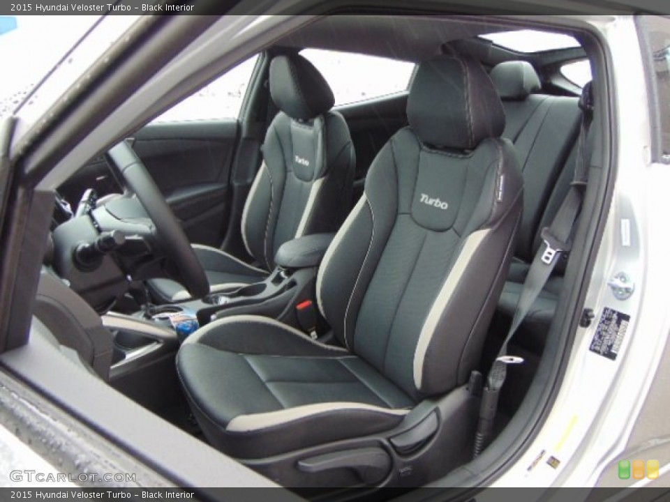 Black Interior Front Seat for the 2015 Hyundai Veloster Turbo #97202514