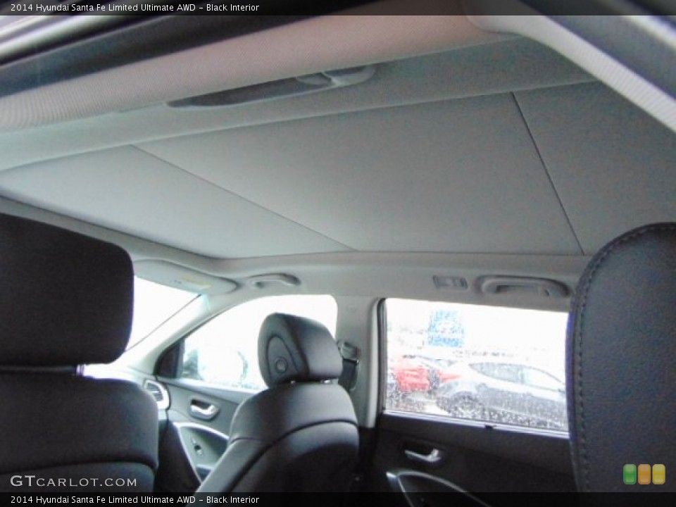 Black Interior Sunroof for the 2014 Hyundai Santa Fe Limited Ultimate AWD #97203964