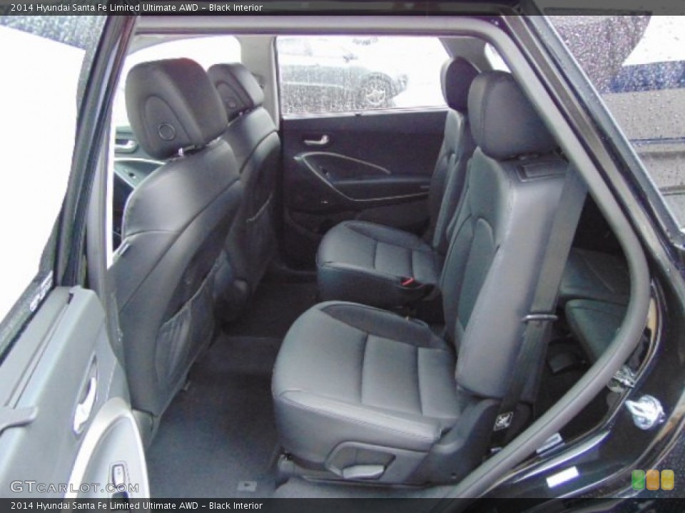 Black Interior Rear Seat for the 2014 Hyundai Santa Fe Limited Ultimate AWD #97204222