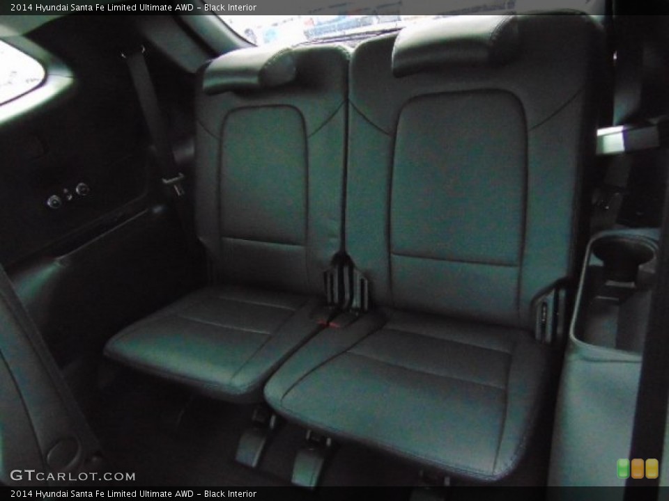 Black Interior Rear Seat for the 2014 Hyundai Santa Fe Limited Ultimate AWD #97204270