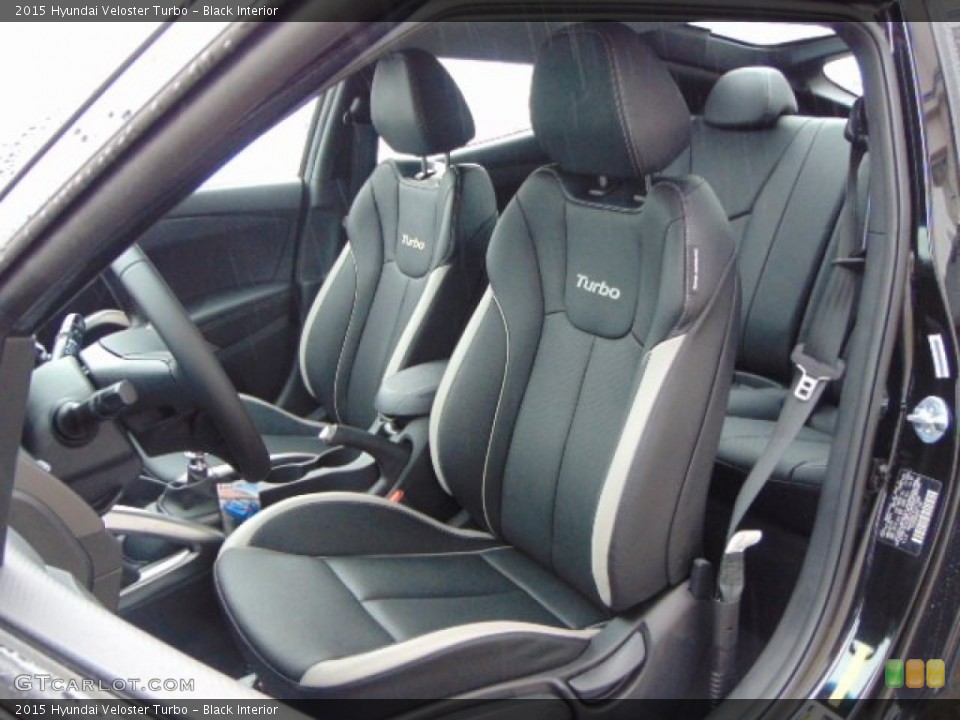 Black Interior Front Seat for the 2015 Hyundai Veloster Turbo #97205030