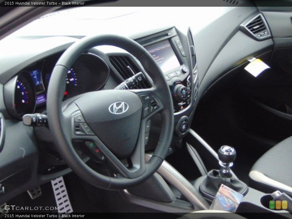 Black Interior Dashboard for the 2015 Hyundai Veloster Turbo #97205068