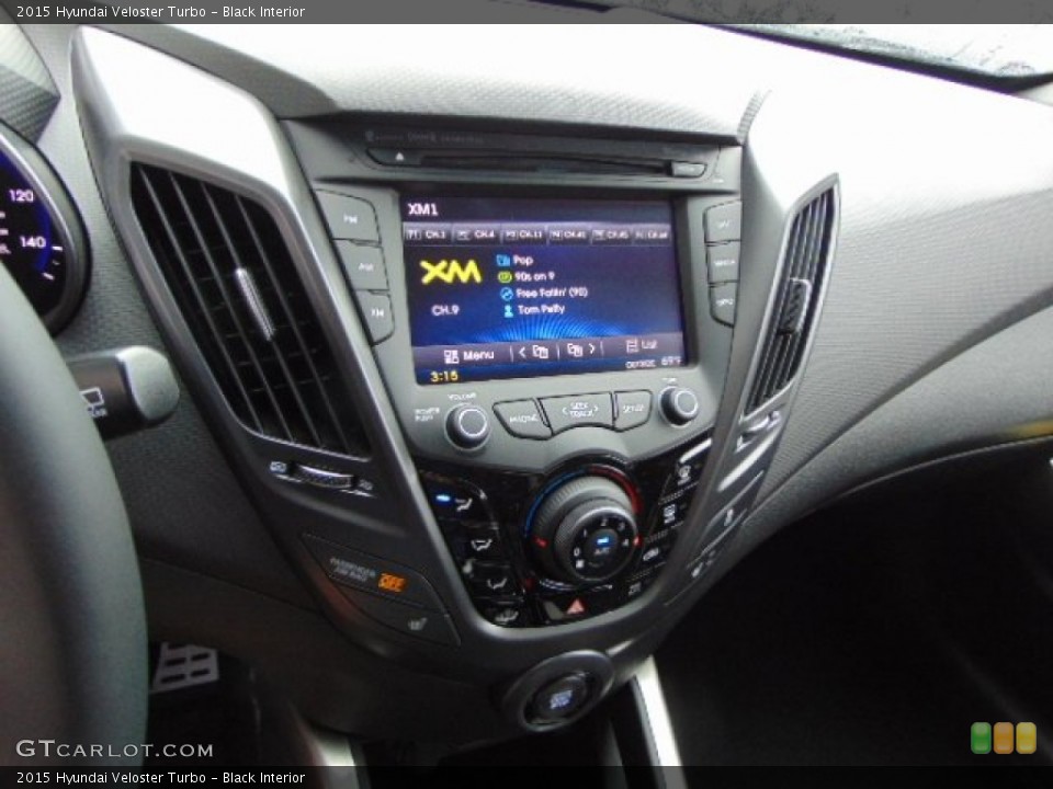 Black Interior Controls for the 2015 Hyundai Veloster Turbo #97205131
