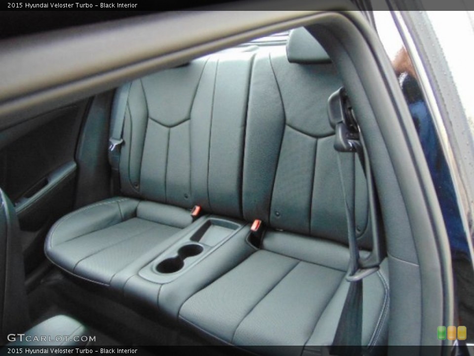 Black Interior Rear Seat for the 2015 Hyundai Veloster Turbo #97205194