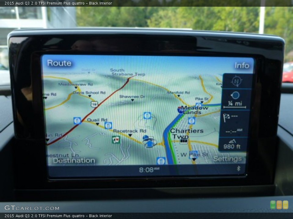 Black Interior Navigation for the 2015 Audi Q3 2.0 TFSI Premium Plus quattro #97207063