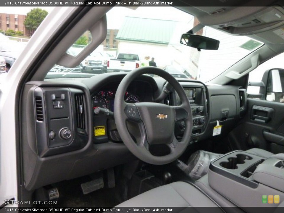 Jet Black/Dark Ash Interior Prime Interior for the 2015 Chevrolet Silverado 3500HD WT Regular Cab 4x4 Dump Truck #97207474