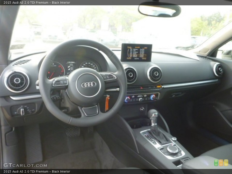 Black Interior Dashboard for the 2015 Audi A3 2.0 TDI Premium #97207969